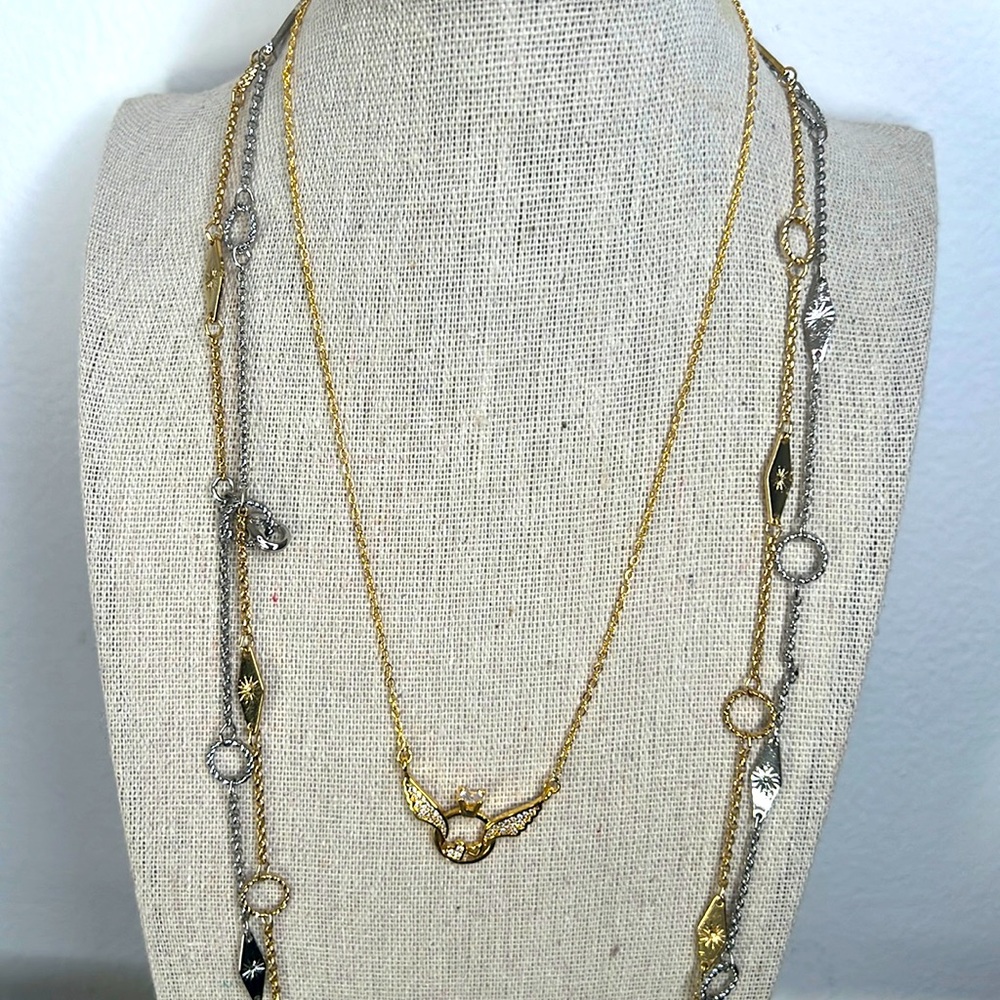 18K gold plated necklace.